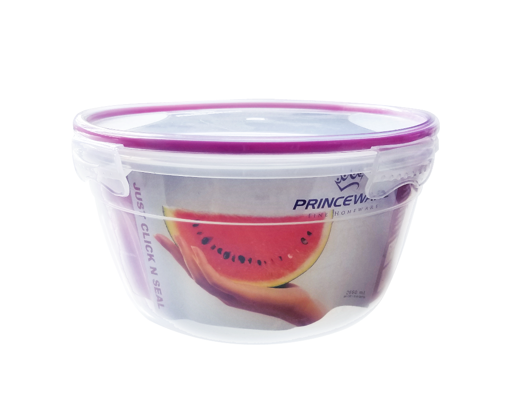 Click n Seal bowl food container 2660 ml (211x211x116mm)