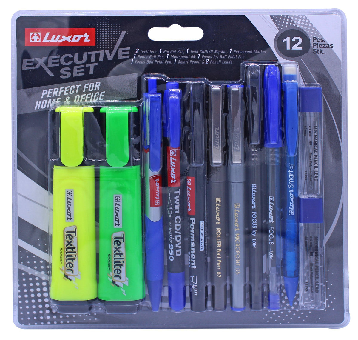 72 Pieces Executive Set (12pc Blister) - Pens & Pencils