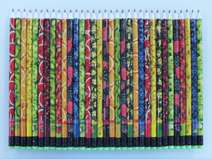 Fruit Series 144 ct, #2 Recycled paper Pencils with eraser tip