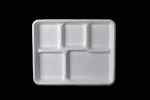 5 Compartment Export(School) Tray, 22g, φ270X215