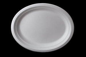 12.5 x 10 Inch Oval plate, 28g, φ318X255X22