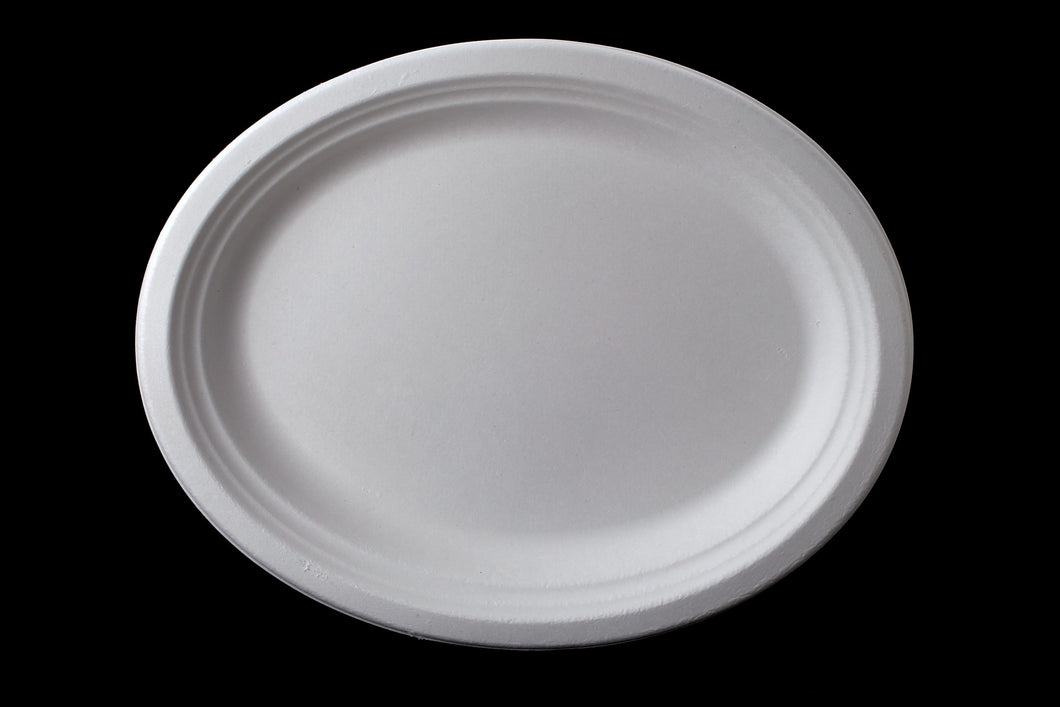 12.5 x 10 Inch Oval plate, 28g, φ318X255X22