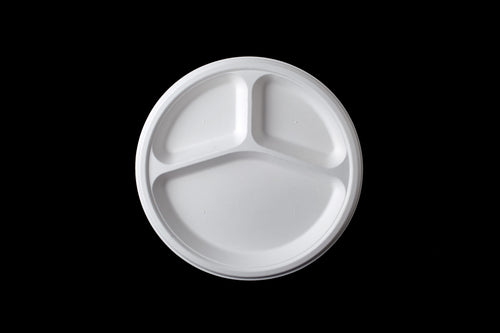 9 Inch 3 Compartment Round plate, 14g, φ230X20