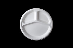 9 Inch 3 Compartment Round plate, 14g, φ230X20