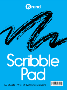 50 Ct. 9” x 12” Scribble Pad