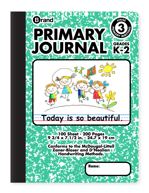 100 Ct. 9-3/4 x 7-1/2, Primary Journal Marble Composition Book Primary –  hrkgroup