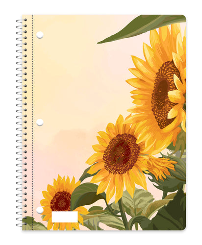70 Sheets 10-1/2 x 8 Inch, Fashion Design Cover 1-Subject Spiral Notebook
