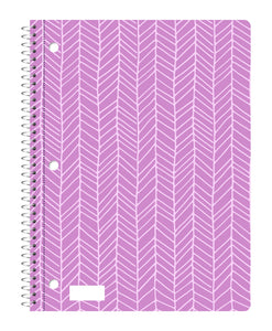 70 Sheets 10-1/2 x 8 Inch,Gold or Metallic Cover 1-Subject Spiral Notebook