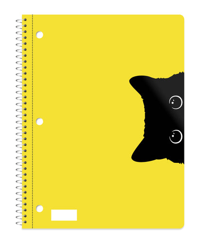 70 Sheets 10-1/2 x 8 Inch,Fashion 1-Subject Spiral Notebook ,with spot UV treated cover