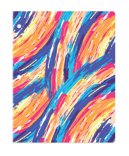 Laminated Fashion  2 Pocket File Portfolio Folder, 11-3/4”  x  9.4”
