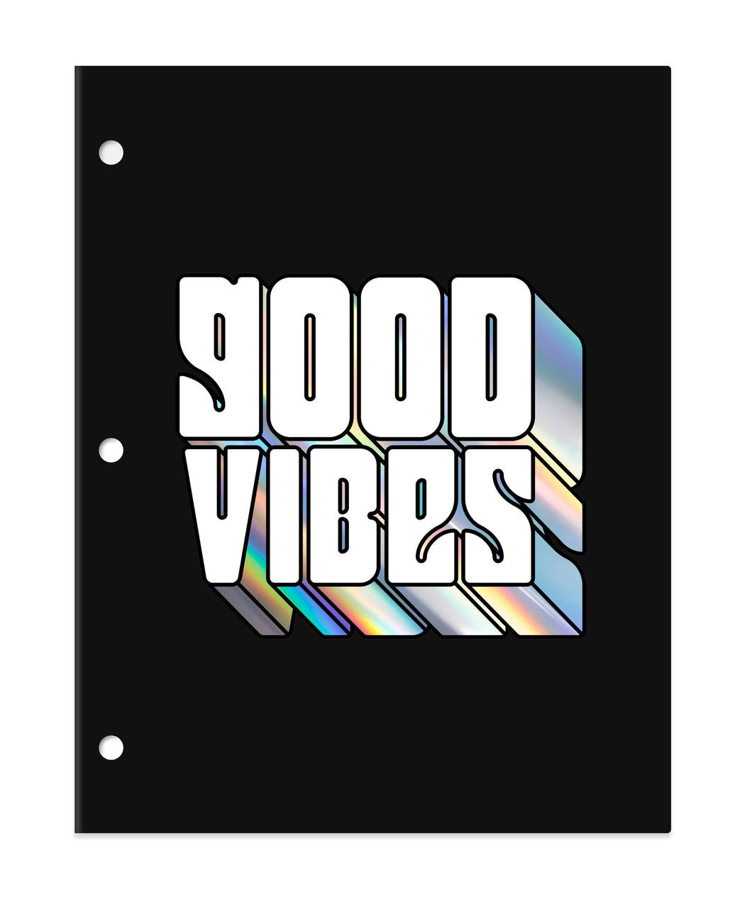 Laminated Fashion  Holographic 2 Pocket File Portfolio Folder, 11-3/4”  x  9.4”