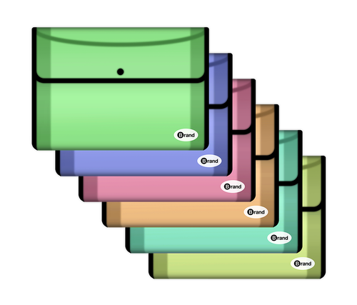 Square Flap Letter Size Document Holder