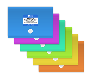 13-Pockets Coupon/Personal Check Size Expanding File