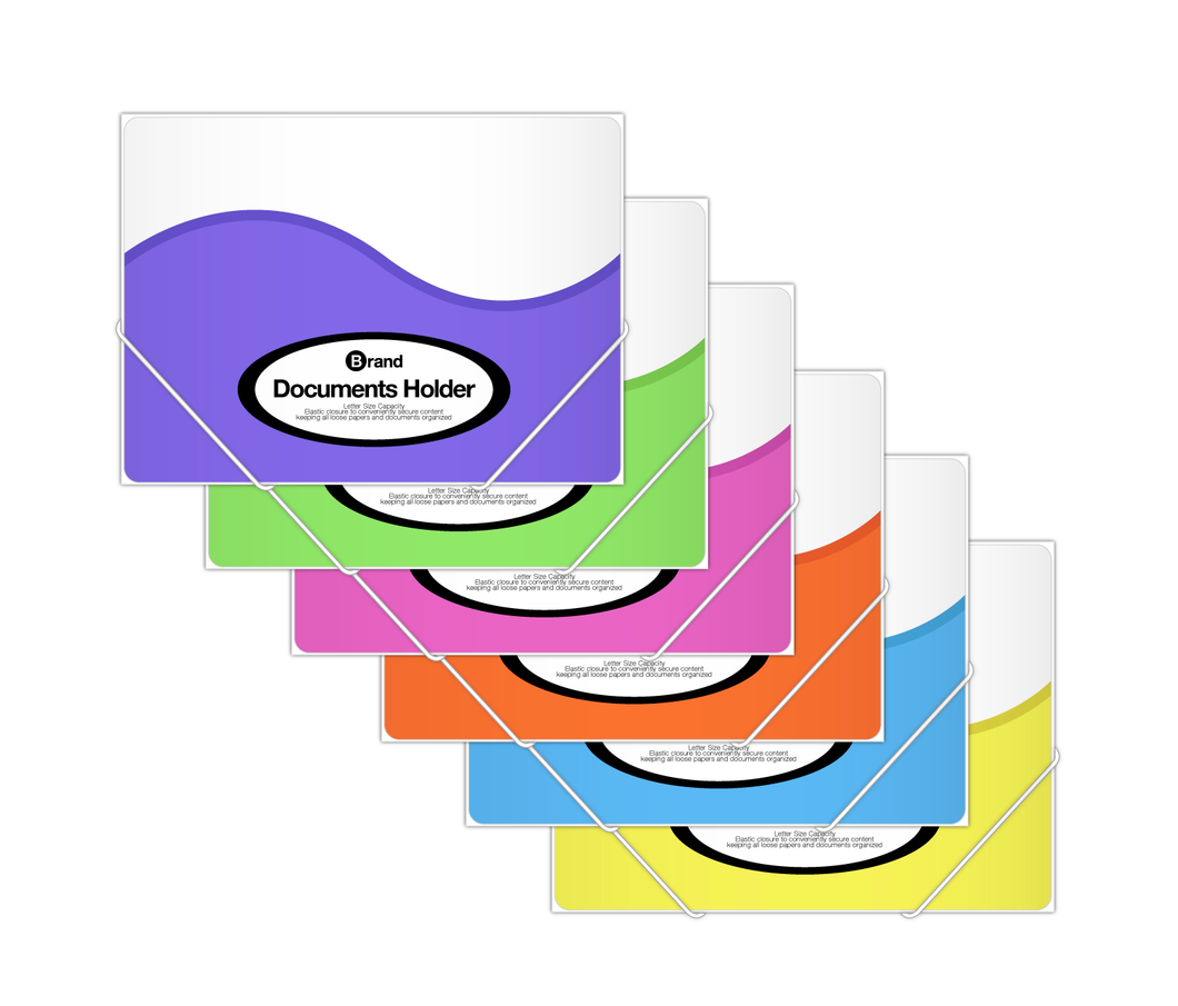 Letter Size Document Holder w/ Elastic Band