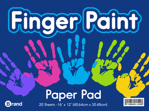 20 Ct. 16" x 12", Finger Paint Paper Pad