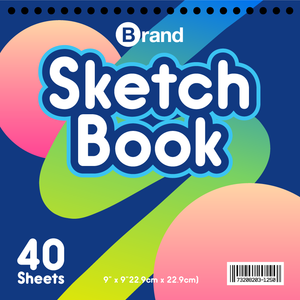 40 Ct. 9" x 9", Top Bound Spiral Premium Sketch Book