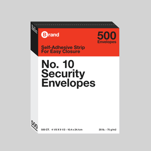 #10 Self-Seal Security Envelope (500/Box)