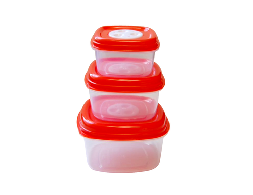 3 pcs Square fresh vent food container (1125+650+375 ml)