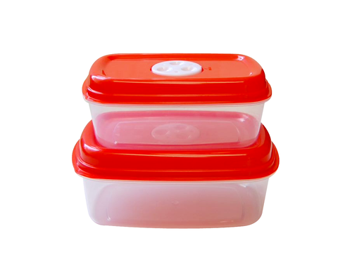 2 pcs Rectangular fresh vent food container (1800+1150 ml)