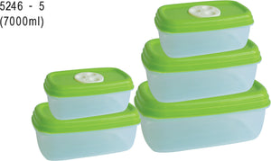FRESH VENT SET OF 5 PCS (375ml + 650ml + 1125ml + 1900ml + 3200ml)