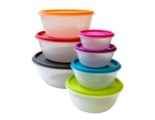 7 pcs Bowl Store Fresh food container (5000 + 3400 + 2600 + 1600 + 900 + 525 + 296 ml)