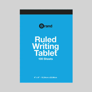 100 ct. 6" x 9" Ruled Writing Tablet