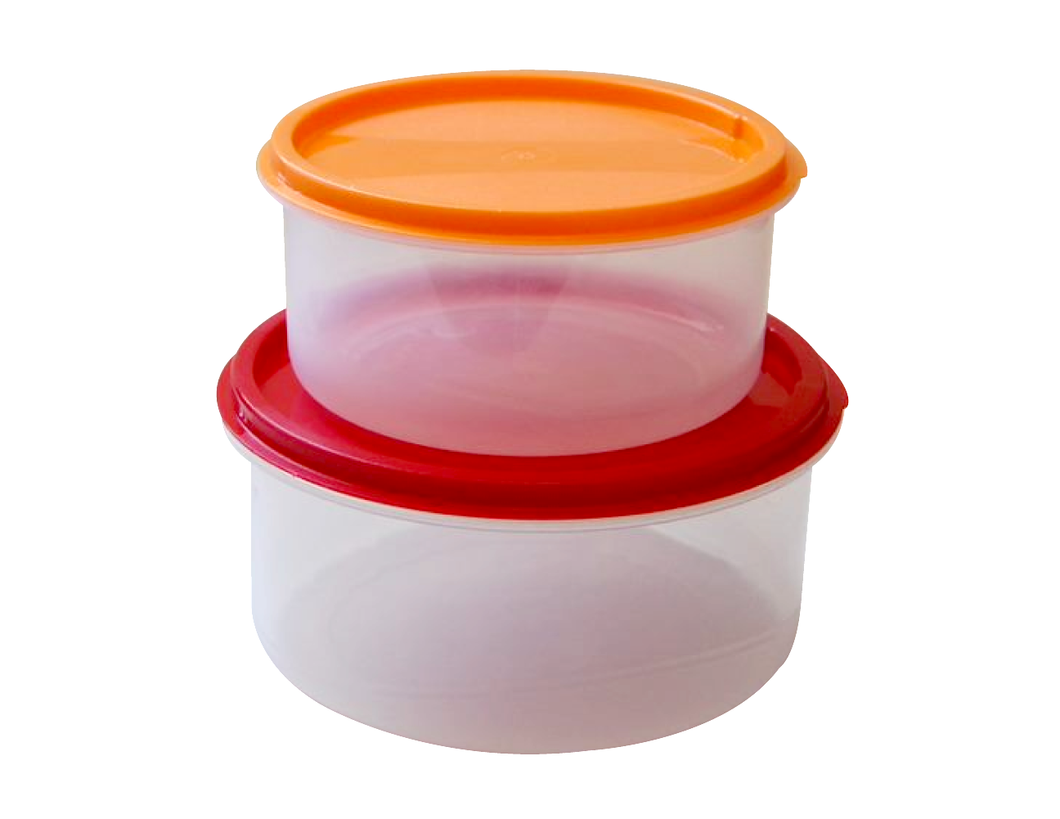 2 pcs Round Store fresh food container (1900+1125 ml)