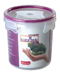 Click n Seal round food container 650 ml (112x112x113mm)