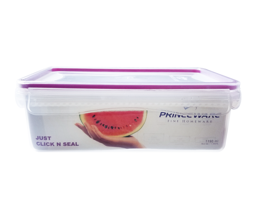 Click n Seal rectangular food container 1190 ml (205x133x69 mm)