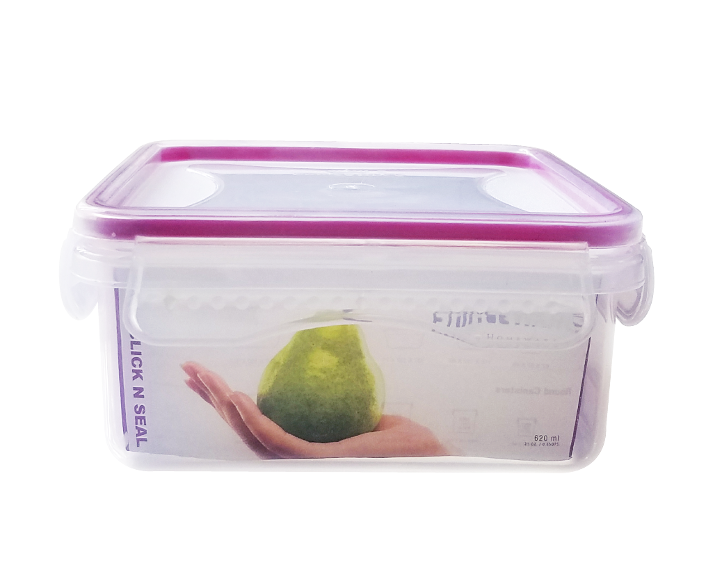 Click n Seal square food container 2080 ml (186x186x89mm)