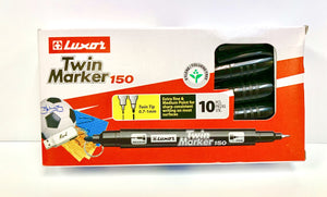 TWIN MARKER BLACK (10PK BOX)