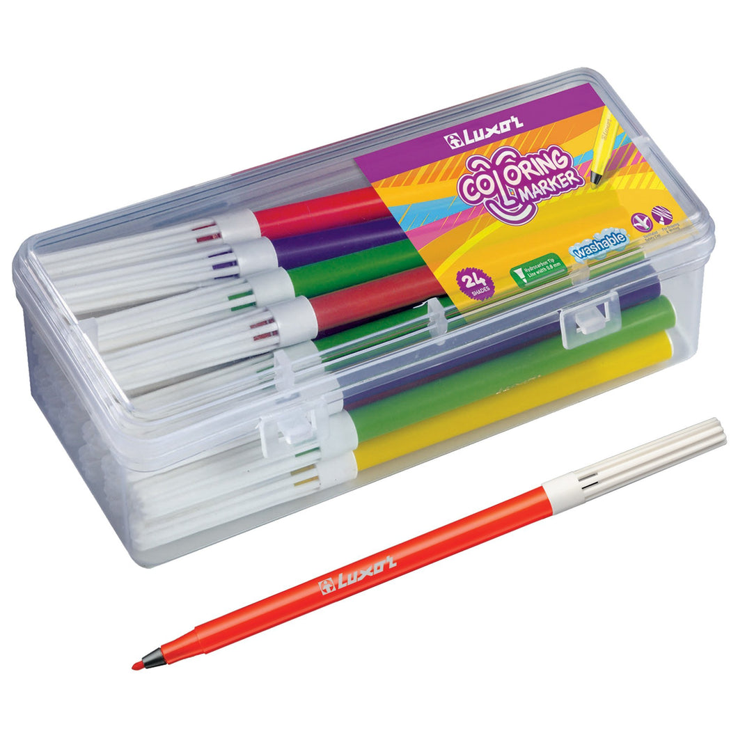 COLORING MARKER (24 PLASTIC POUCH)
