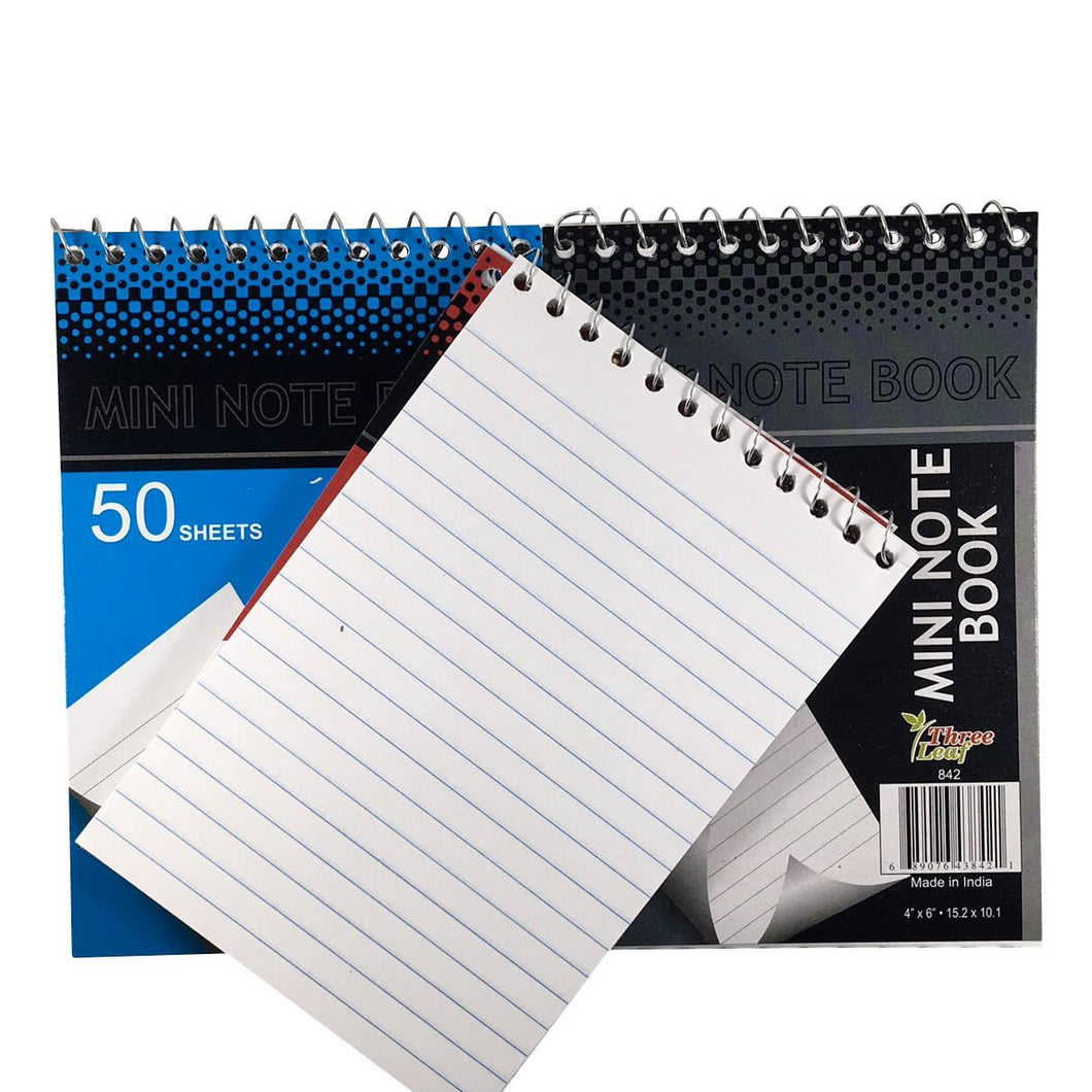 4 X 6, MINI NOTEBOOKS 50 SH - 3 PK