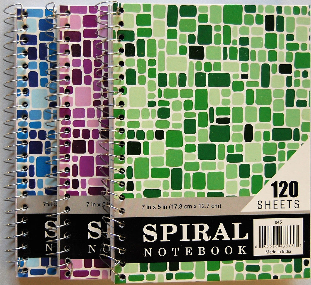 120 CT.  5 X 7, PERSONEL NOTEBOOK