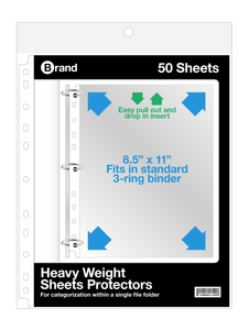 Heavy Weight Top Loading Sheet Protectors (50/Box)